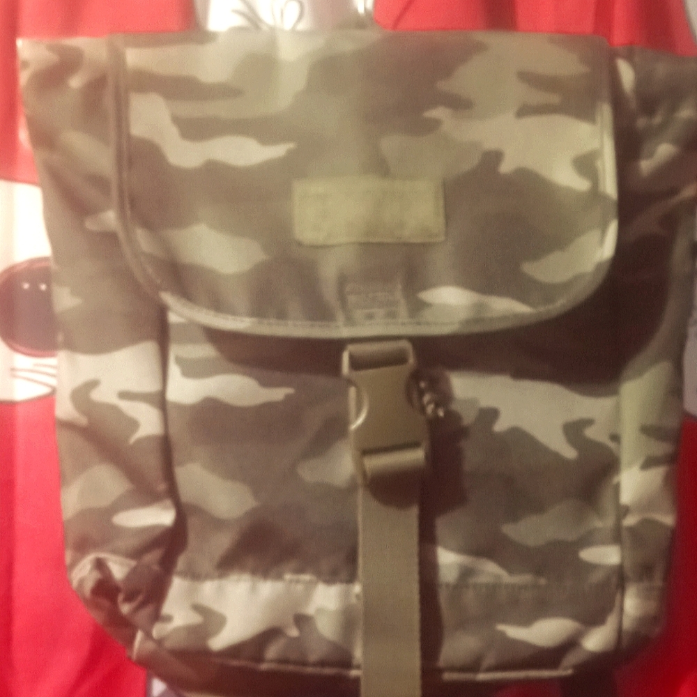 Small "PINK" camo backpack purse